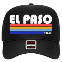 Vintage El Paso Texas  High Crown Mesh Back Trucker Hat