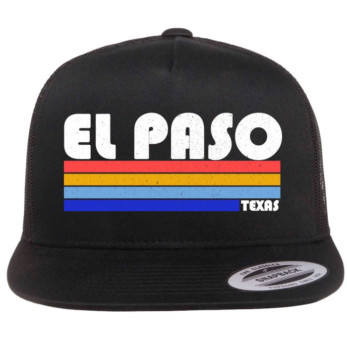 Vintage El Paso Texas  Flat Bill Trucker Hat