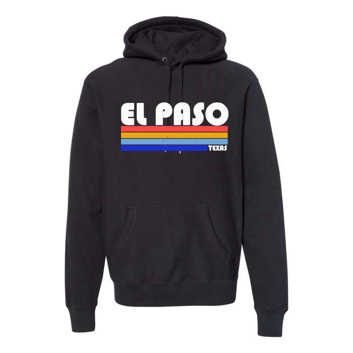 Vintage El Paso Texas  Premium Hoodie