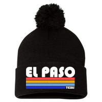 Vintage El Paso Texas  Pom Pom 12in Knit Beanie