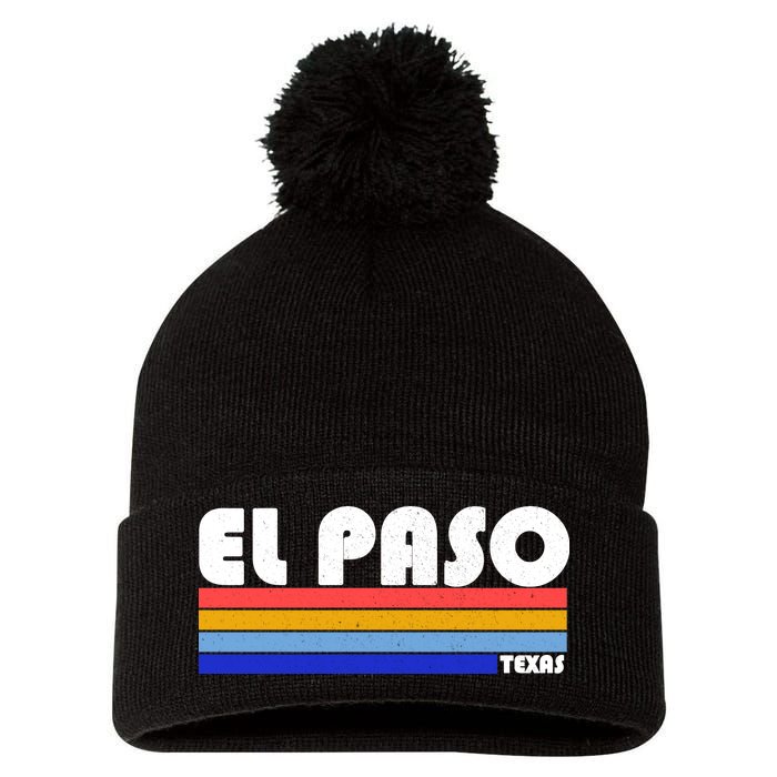 Vintage El Paso Texas  Pom Pom 12in Knit Beanie