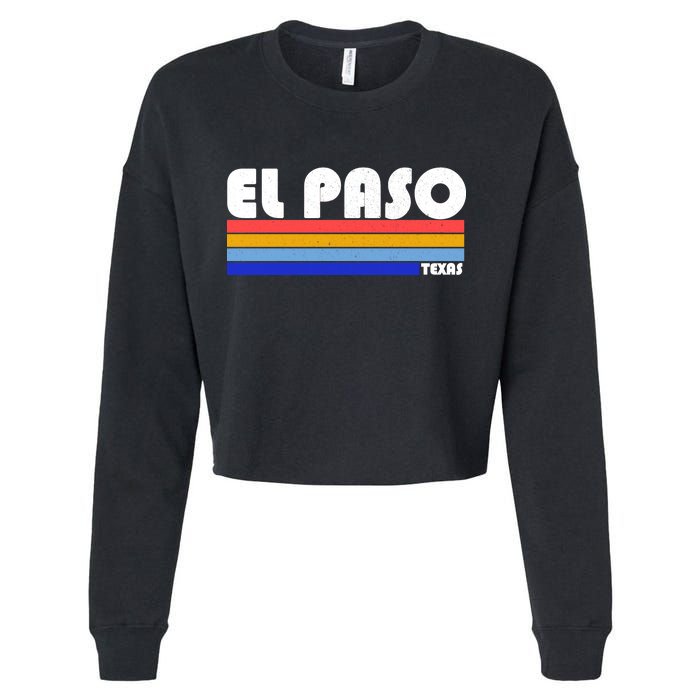 Vintage El Paso Texas  Cropped Pullover Crew