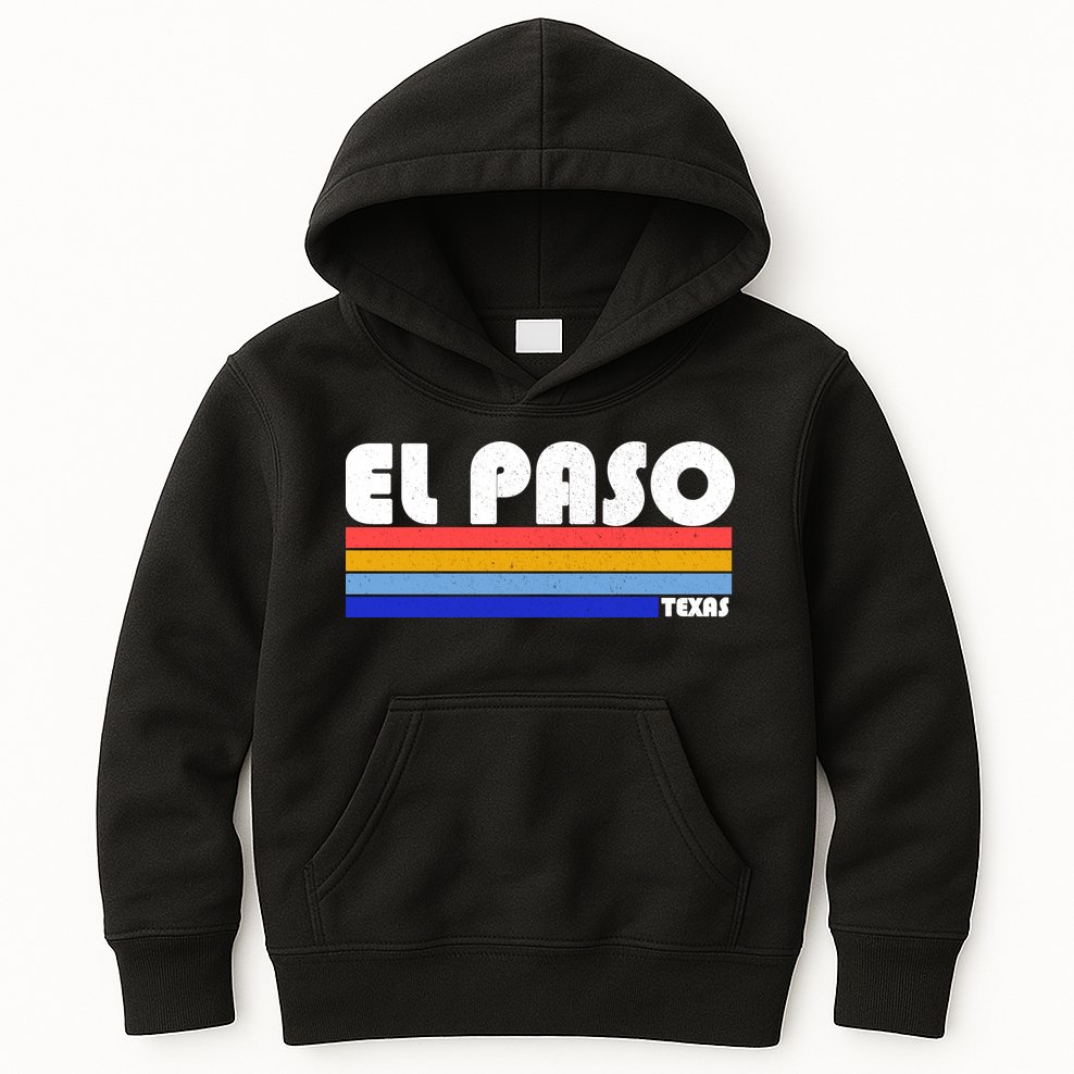 Vintage El Paso Texas  Kids Hoodie