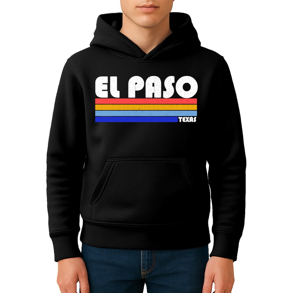 Vintage El Paso Texas  Kids Hoodie