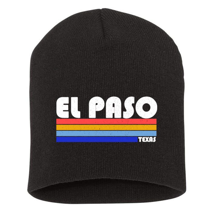 Vintage El Paso Texas  Short Acrylic Beanie