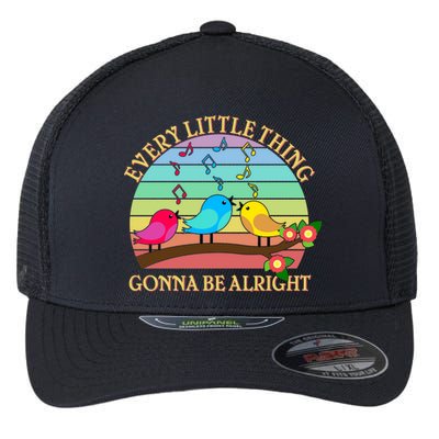  Vintage Every Little Thing Is Gonna Be Alright Birds Flexfit Unipanel Trucker Cap