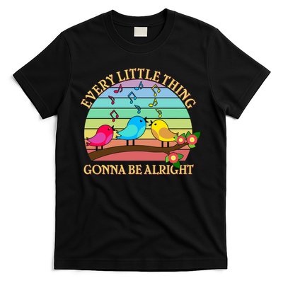  Vintage Every Little Thing Is Gonna Be Alright Birds T-Shirt