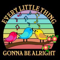  Vintage Every Little Thing Is Gonna Be Alright Birds Backpack