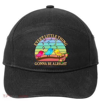  Vintage Every Little Thing Is Gonna Be Alright Birds 7-Panel Snapback Hat