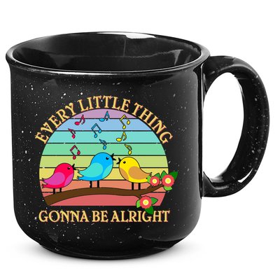  Vintage Every Little Thing Is Gonna Be Alright Birds 15oz Campfire Ceramic Mug