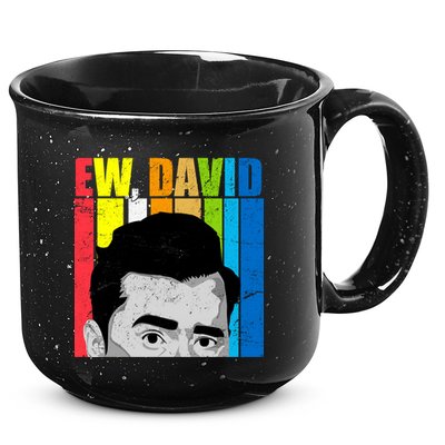 Vintage Ew David Funny 15oz Campfire Ceramic Mug