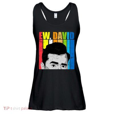 Vintage Ew David Funny Ladies Essential Flowy Tank