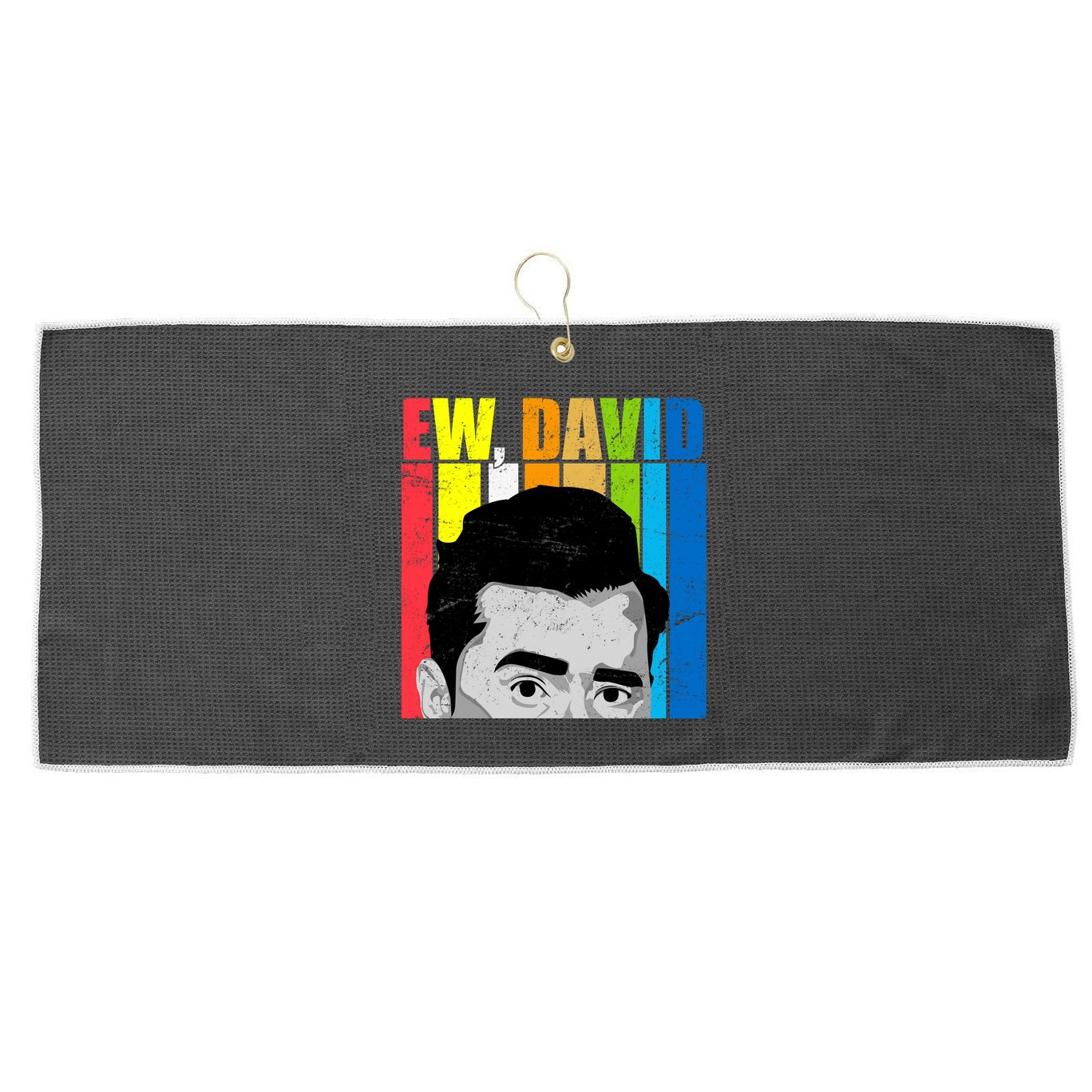 Vintage Ew David Funny Large Microfiber Waffle Golf Towel