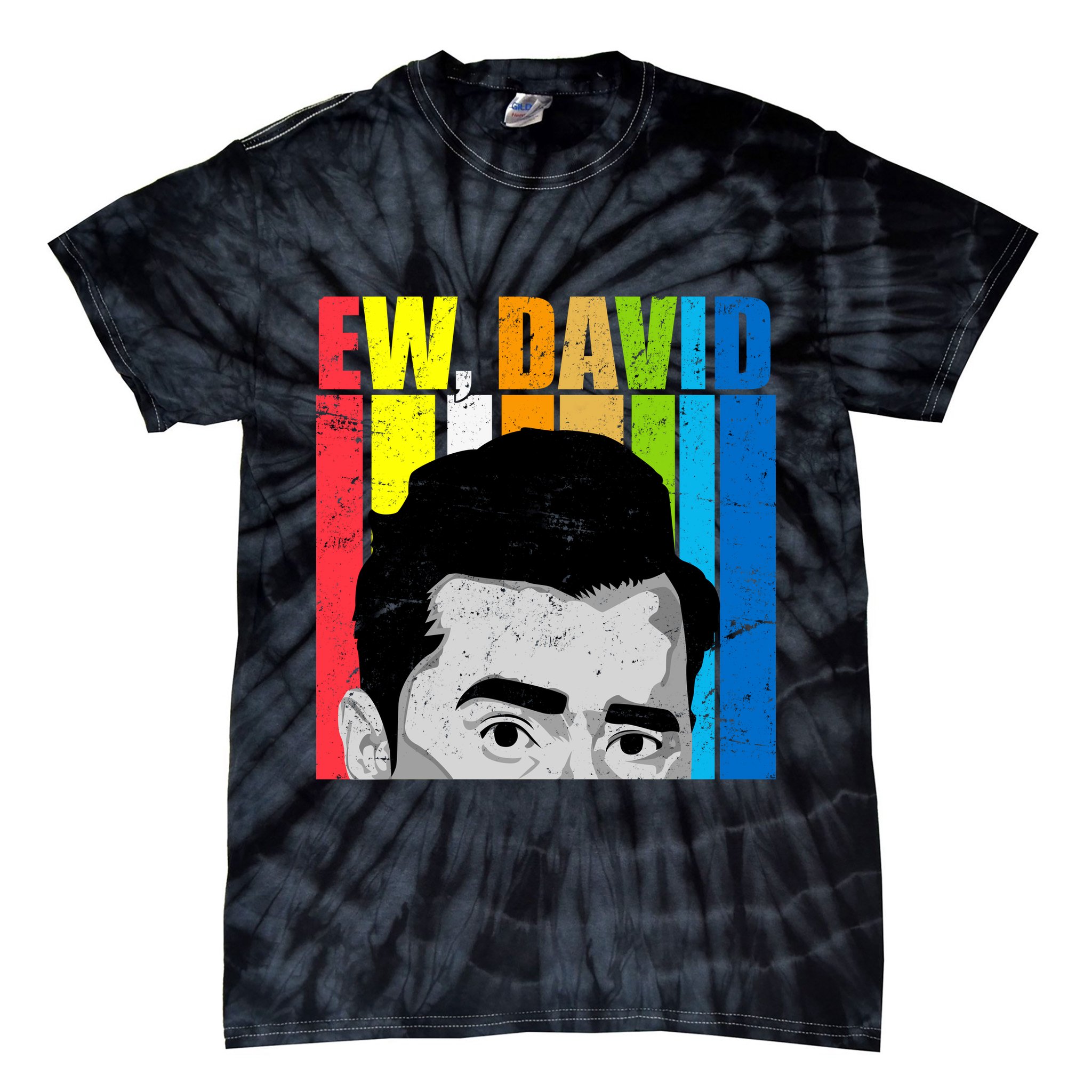 Vintage Ew David Funny Tie-Dye T-Shirt