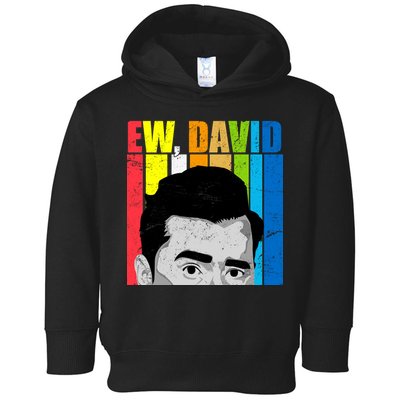 Vintage Ew David Funny Toddler Hoodie