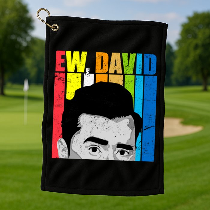 Vintage Ew David Funny Golf Towel