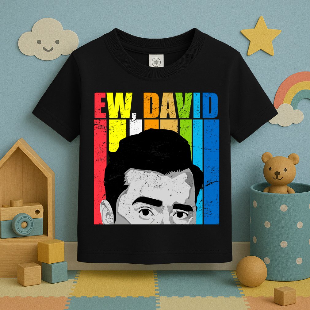 Vintage Ew David Funny Toddler T-Shirt