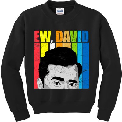 Vintage Ew David Funny Kids Sweatshirt