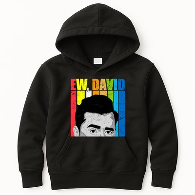 Vintage Ew David Funny Kids Hoodie