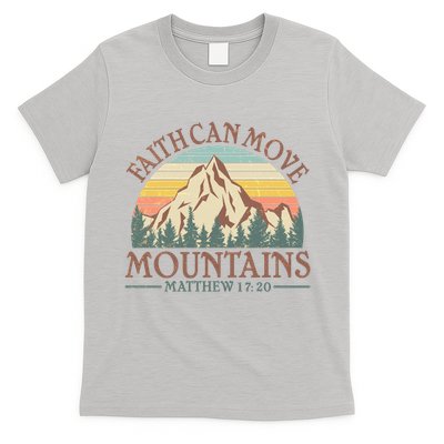 Vintage Faith Can Move Mountains Matthew 17:20 T-Shirt