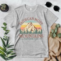 Vintage Faith Can Move Mountains Matthew 17:20 Premium T-Shirt