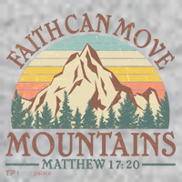 Vintage Faith Can Move Mountains Matthew 17:20 Premium T-Shirt