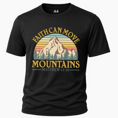 Vintage Faith Can Move Mountains Matthew 17:20 Performance Shirt