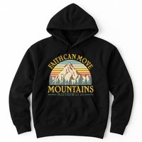 Vintage Faith Can Move Mountains Matthew 17:20 Hoodie