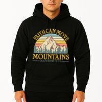 Vintage Faith Can Move Mountains Matthew 17:20 Hoodie