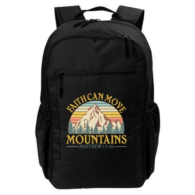 Vintage Faith Can Move Mountains Matthew 17:20 Backpack