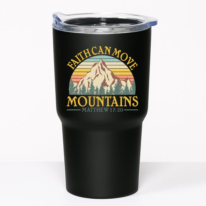 Vintage Faith Can Move Mountains Matthew 17:20 Tumbler