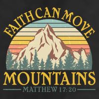 Vintage Faith Can Move Mountains Matthew 17:20 Trucker Hat