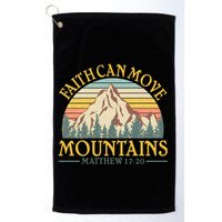 Vintage Faith Can Move Mountains Matthew 17:20 Golf Towel