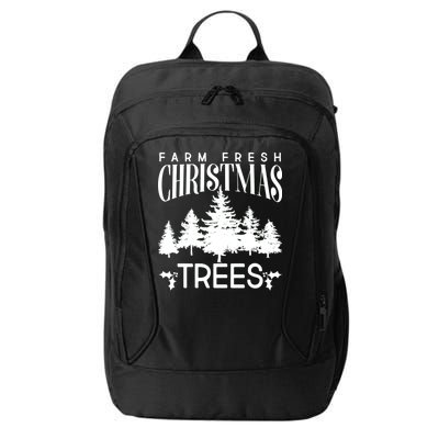 Vintage Farm Fresh Christmas Trees City Backpack