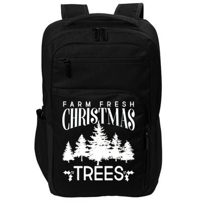 Vintage Farm Fresh Christmas Trees Impact Tech Backpack