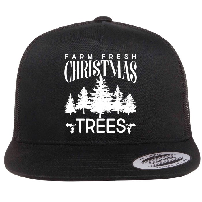 Vintage Farm Fresh Christmas Trees Flatbill Hat