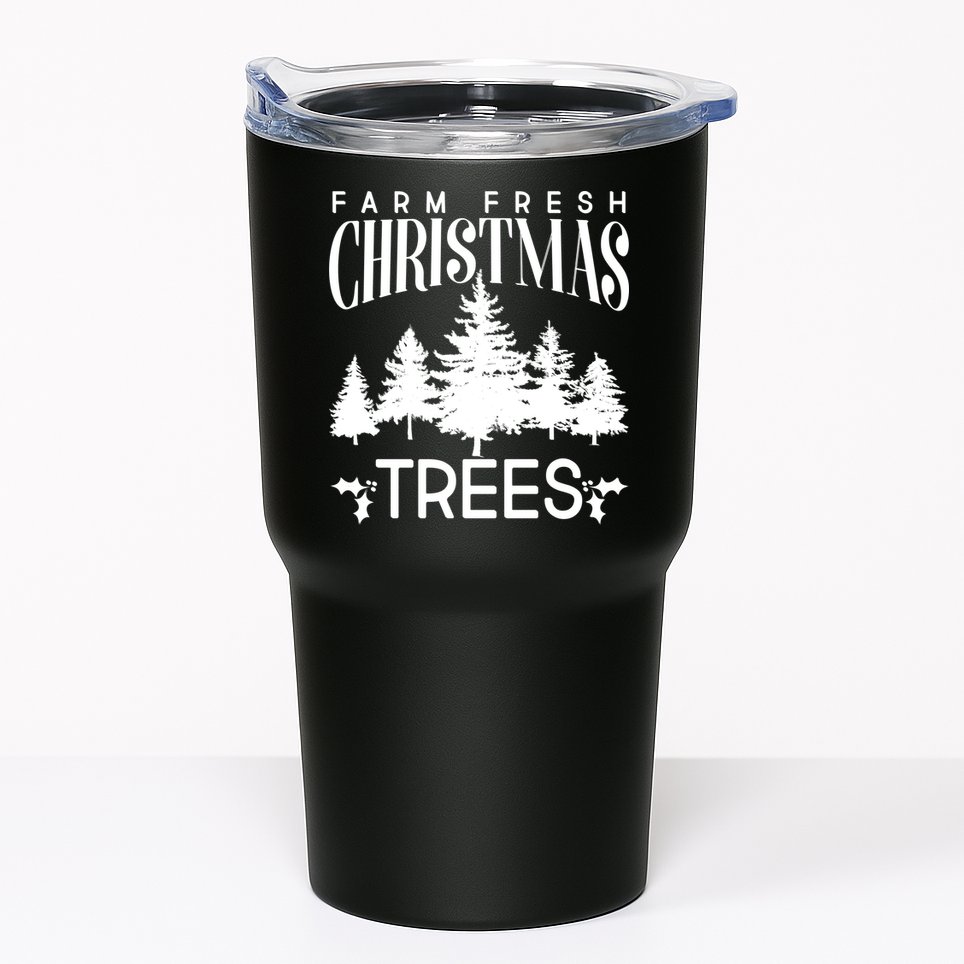 Vintage Farm Fresh Christmas Trees Tumbler