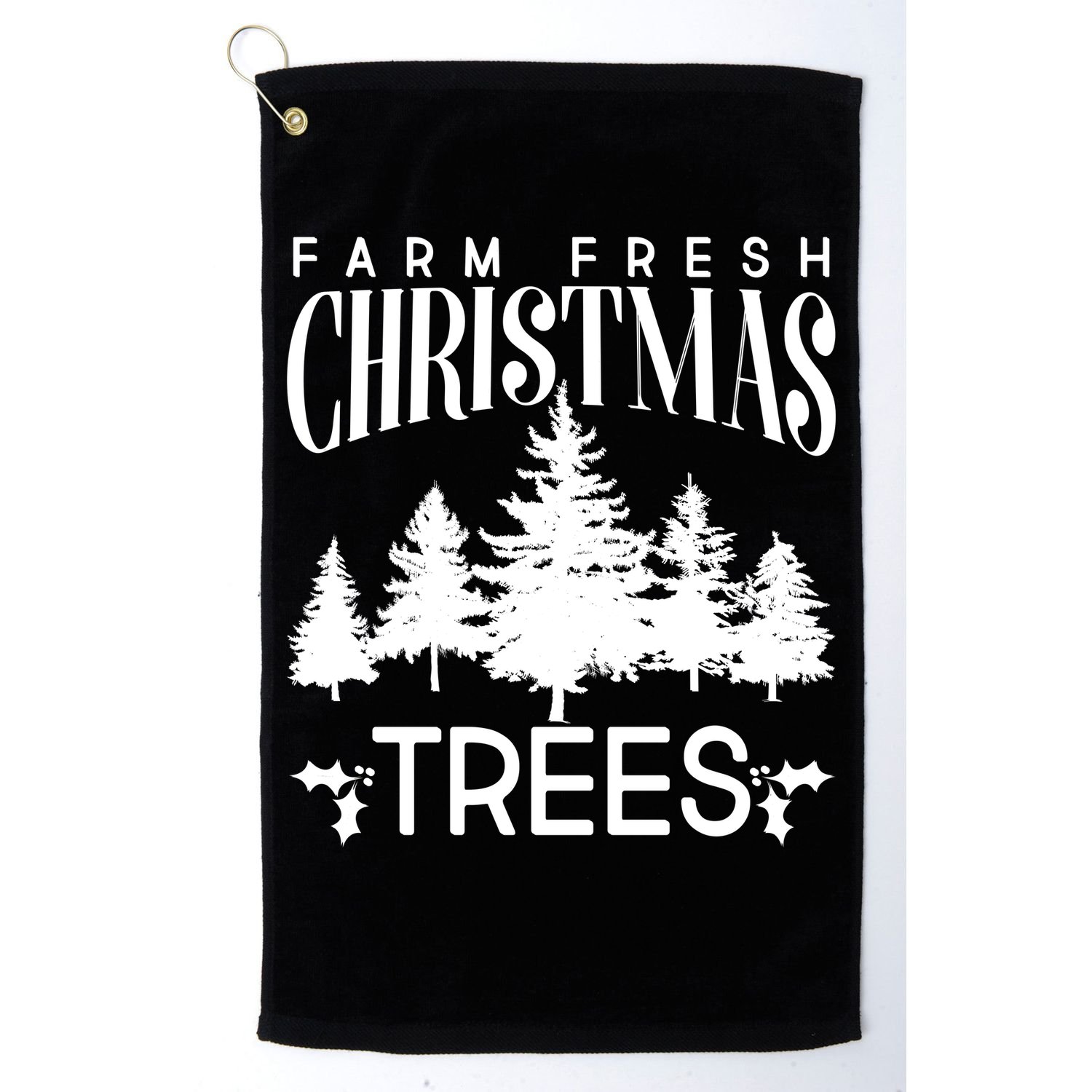 Vintage Farm Fresh Christmas Trees Golf Towel
