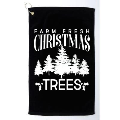 Vintage Farm Fresh Christmas Trees Platinum Collection Golf Towel