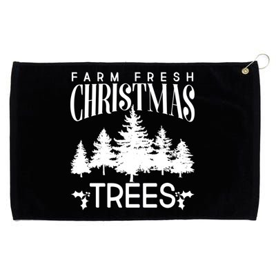 Vintage Farm Fresh Christmas Trees Grommeted Golf Towel