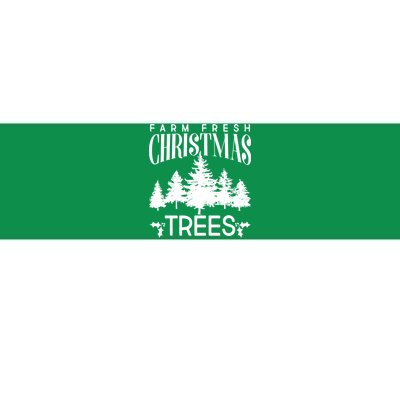 Vintage Farm Fresh Christmas Trees Bumper Sticker