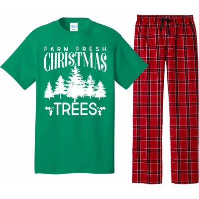 Vintage Farm Fresh Christmas Trees Pajama Set