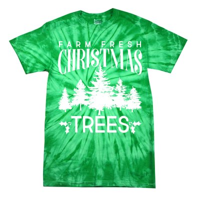 Vintage Farm Fresh Christmas Trees Tie-Dye T-Shirt