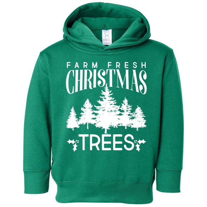 Vintage Farm Fresh Christmas Trees Toddler Hoodie