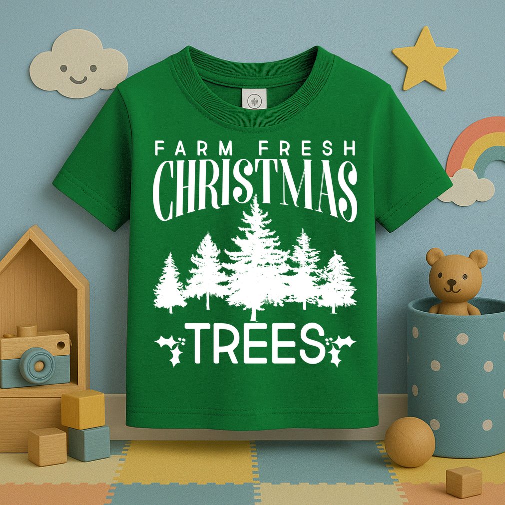 Vintage Farm Fresh Christmas Trees Toddler T-Shirt