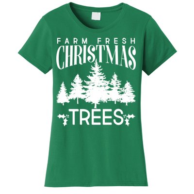 Vintage Farm Fresh Christmas Trees Women's T-Shirt