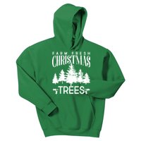 Vintage Farm Fresh Christmas Trees Kids Hoodie