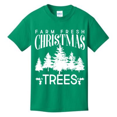 Vintage Farm Fresh Christmas Trees Kids T-Shirt