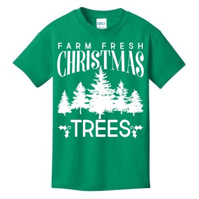 Vintage Farm Fresh Christmas Trees Kids T-Shirt