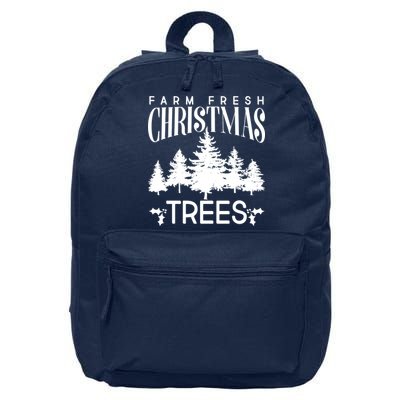 Vintage Farm Fresh Christmas Trees 16 in Basic Backpack